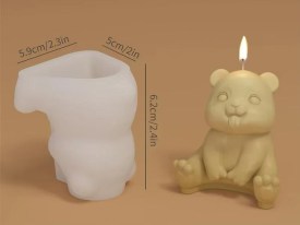 Molde silicona osito con lengua afuera